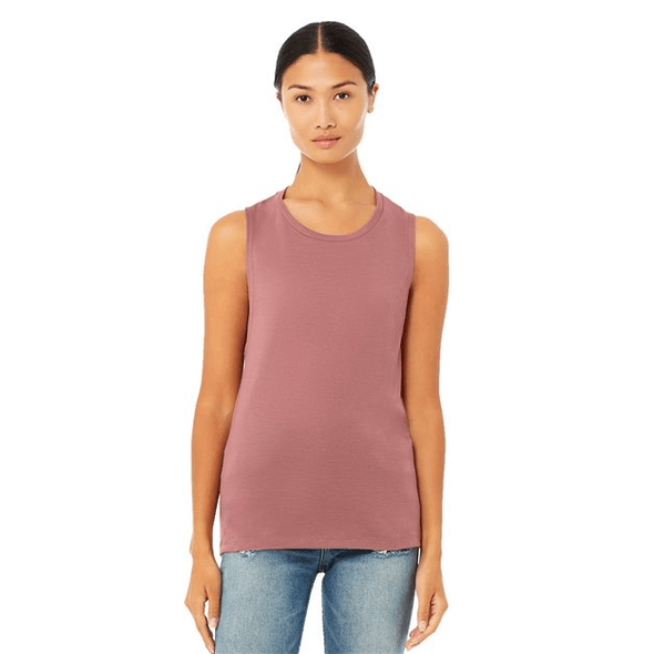 BELLA CANVAS Women's Flowy Scoop Muscle Tank: for BIZAY