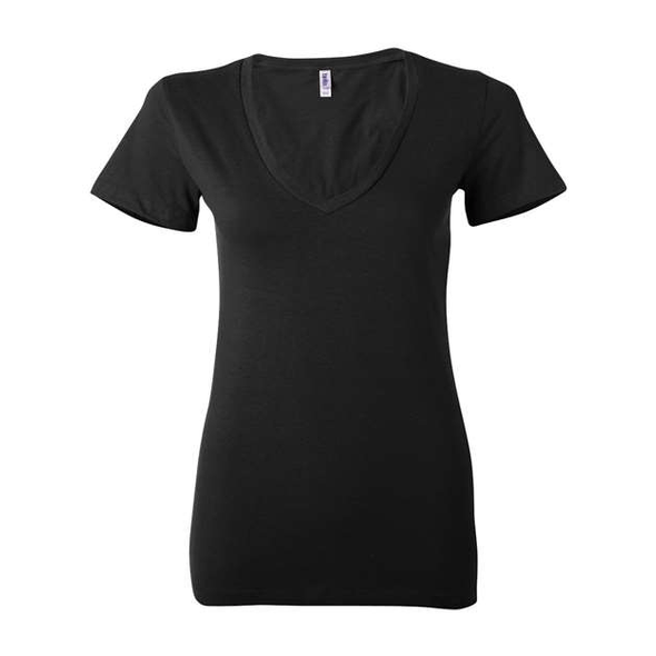 BELLA CANVAS Women's Jersey Deep V-Neck Tee: for BIZAY