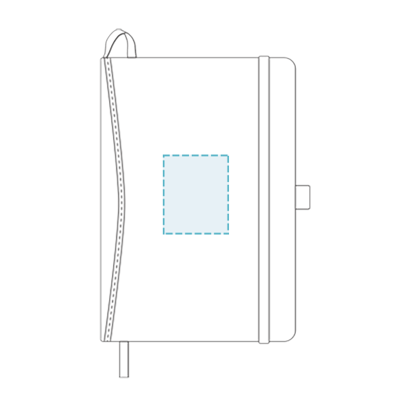 Cuaderno grande con elástico de 5.5 x 8.5 in Eco