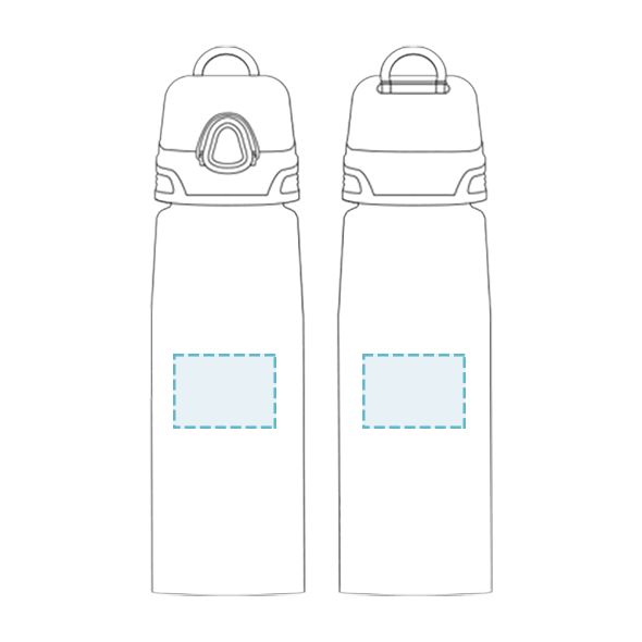 Botella deportiva de acero inoxidable de 25 oz Troika
