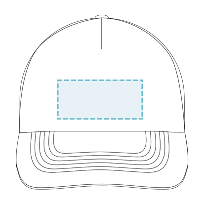 5 parches para gorra de poliéster Hit