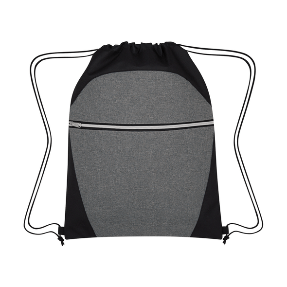 Mochila deportiva de cordones de dos colores Hit Heathered